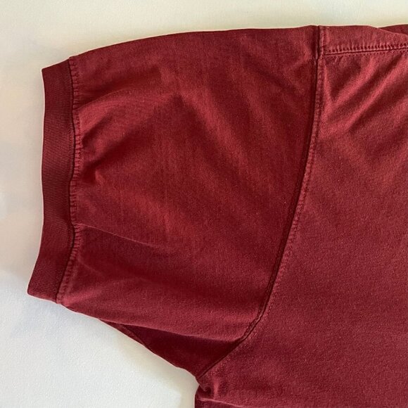 Lake Havasu Yacht Club 90's Red Henley Short Sleeve Tee Shirt - Picture 4 of 5